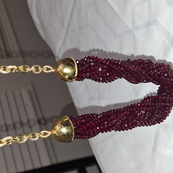 Talbots Red Bead Necklace - USED - Picture 5 of 5
